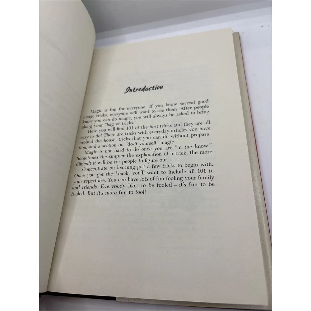 101 Best Magic Tricks by Guy Frederick 1956 Vintage Hardback Dust Jacket‎
